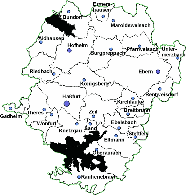Karte des Landkreises